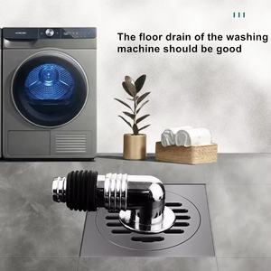 Nixi Double Usage Anti Odeur Anti Insecte Anti Débordement Drain De Sol En Laiton pour Machine À Laver Grand Déplacement Salle De Bains Hôtel - Product Image 3