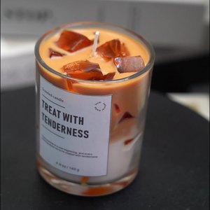 Bougie aromathérapeutique artisanale en cire de soja de qualité supérieure, design créatif en forme de glaçon, parfum intense de café, résistante à la combustion, Noël, Nouvel An - Product Image 2