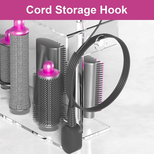 Support de rangement portable en acrylique pour <span class=keywords><strong>accessoires</strong></span> de coiffure <span class=keywords><strong>Dyson</strong></span> HQ, organisateur de comptoir pour <span class=keywords><strong>Airwrap</strong></span> et Styler – Vente en gros - Product Image 6