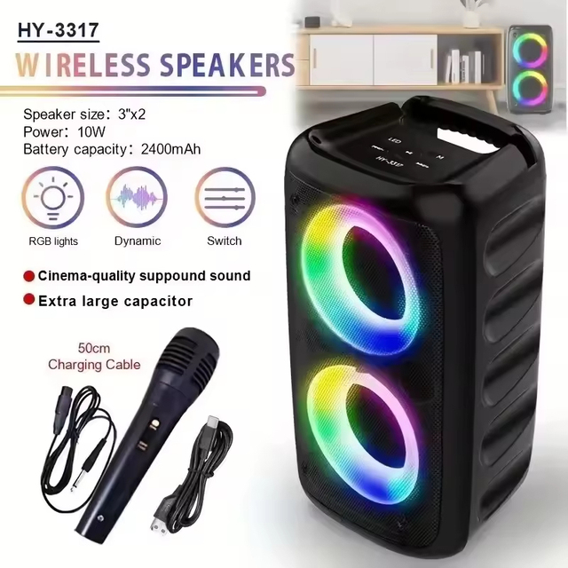 CHXDEV Waterproof Music Stereo Outdoor 100W Powered Rich Bass Wireless Professional Party Mini Portable Bluetooths Speaker