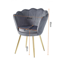 Fauteuil de détente design moderne avec revêtement en tissu style bois massif et pieds en acier inoxydable pour salon et chambre à coucher