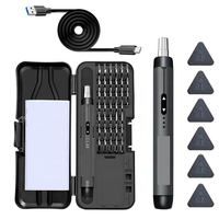 Petit jeu de tournevis électrique de précision rechargeable portable adapté aux mini embouts, réparation de téléphones portables, d'ordinateurs