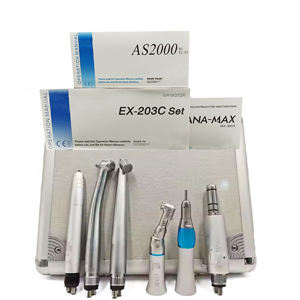 Juego de Piezas de Mano Dentales de Alta Calidad, 2/4 Orificios, 3 Sprays de Agua, LED, Pieza de Mano de Alta Velocidad y Pieza de Mano de Baja Velocidad - Product Image 2