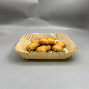 Papier sulfurisé carré avec poignée pour friteuse à air, imprimable sur une face, en silicone, résistant à l'huile pour la cuisson et la pâtisserie - Product Image 3