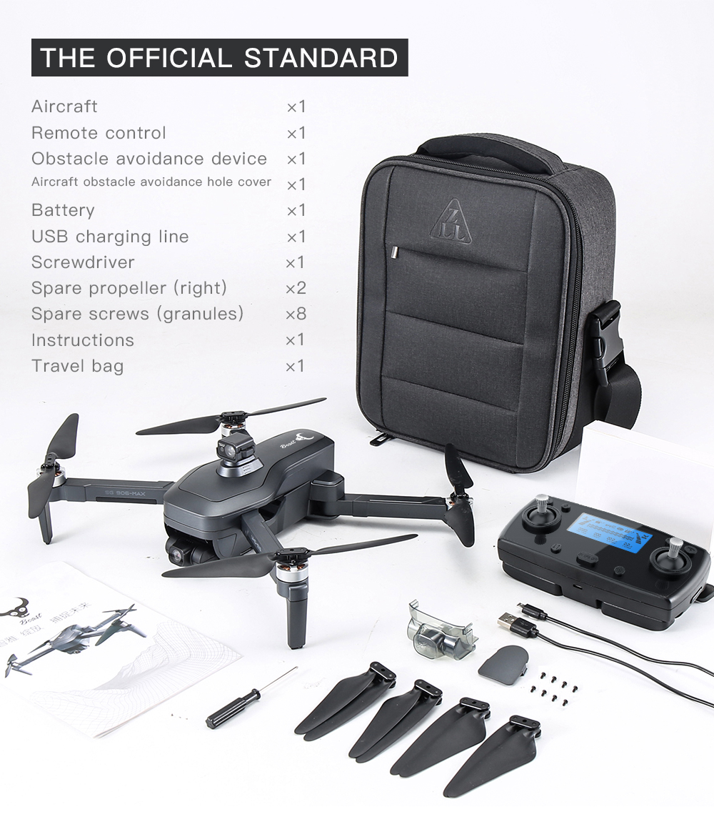 ZLL SG906 MAX1 3KM GPS Drone: 4K Camera, 3-Axis Gimbal, Obstacle
