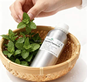 Huile essentielle de menthe poivrée (Mentha Piperita) en gros pour la fabrication d'aromathérapie et d'ingrédients de dentifrice, étiquettes personnalisées - Product Image 2