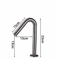 Robinet de salle de bain en laiton brossé or à double poignée, mitigeur chaud/froid pour lavabo, idéal pour hôtels et appartements - Vente en gros