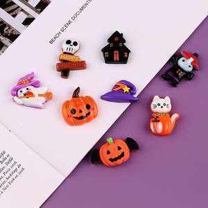 Venta al por mayor Eco-Friendly DIY Halloween Resina Artesanía <span class=keywords><strong>Vampiro</strong></span> Fantasma Calabaza Accesorios Pequeña Horquilla Headwear Ring - Product Image 3