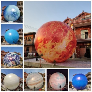 Inflatable Moon Model 40Cm <b>Light</b> Space Theme <b>Balloon</b> Advertising Inflatables - Product Image 4