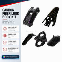 Kit Completo de Fibra de Carbono para Motocicleta Surron Light Bee X S, Cubierta de Batería, Guardabarros Delantero y Trasero, Cubierta Central, Guardabarros Antichoque