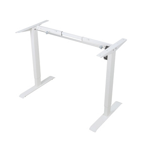 Electric Height Adjustable <b>Desk</b> Frame Single Motor Brushless Metal Minimalist Design Office <b>Study</b> Use Freestanding - Product Image 4