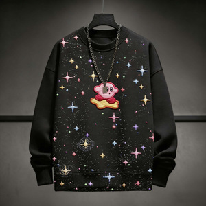 เสื้อสเวตเชิ้ตผู้ชายปักลาย ขนาดใหญ่พิเศษ ผ้าฝ้าย 100% แขนยาว ระบายอากาศได้ดี สวมใส่สบายๆ - Product Image 2