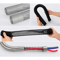 Protecteur de câble en spirale en acier inoxydable, protection télescopique industrielle pour câbles, armure de protection de câbles, ressort de protection de câbles