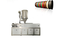 Machine d'extrusion de filament plastique pour imprimante 3D à double vis automatique TENDA pour la granulation d'ABS et la ligne d'extrusion de plaques