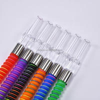 Tuyau de chicha coloré en coton avec poignée de 1,8 m, embout buccal, pour usage personnel, logo personnalisé, vente en gros d'usine, en stock, offre spéciale