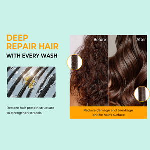 Champú de Colágeno de Marca Privada, Reparación Profunda <span class=keywords><strong>del</strong></span> <span class=keywords><strong>Cabello</strong></span> Dañado, Nutritivo e Hidratante, Set de Cuidado Capilar con Colágeno Orgánico y Queratina - Product Image 4