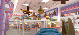 Design d'intérieur de magasin de jouets amusants-Mise en page et meubles d'affichage de jouets pour enfants conçus en 3D à vendre - Product Image 5