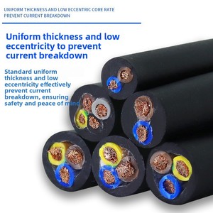 Lõi đồng rvv2 3 4 vuông được bảo vệ dây tiêu chuẩn quốc gia kiểm soát không thấm nước cáp điện với PVC cách điện đánh giá 600V - Product Image 3