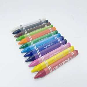 12 multi couleur non toxique pastel à l'huile crayon couleur pastel à l'huile art peinture dessin huile pastel cire crayon ensemble logo personnalisé - Product Image 1