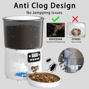 TIZE 자동 애완 동물 피더 4L 용량 스마트 애완 동물 사료 디스펜서 자동 개 고양이 피더 스테인레스 스틸 그릇 - Product Image 4