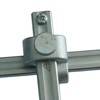 Pince de serrage à cliquet robuste en acier inoxydable pour table de soudage, base à surface plane, réglable en pouces 140 mm, pour l'assemblage de colliers de serrage de tuyaux