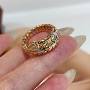 แหวนงูทองคำแท้ 18K ประดับเพชร Aazuo Lab Grown Diamonds สไตล์วินเทจ สำหรับผู้หญิง หรูหรา เหมาะสำหรับงานเลี้ยง ของขวัญแทนใจระดับไฮเอนด์ - Product Image 3
