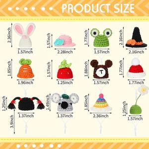 Disfraz de fiesta Accesorios de ropa para mascotas Mini sombreros para mascotas Serpientes Conejillo DE INDIAS Animales pequeños Lagartos lindos Sombreros de hámster - Product Image 6