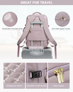 Lovevook Tùy Chỉnh Kinh Doanh Du Lịch Mở Rộng Máy Tính Không Thấm Nước Chống Trộm 15.6in Lớn Máy Tính Xách Tay Ba Lô Du Lịch Túi Với Cubes - Product Image 6
