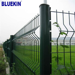 3D V-Biegung gebogenes verzinktes Stahl metall mit PVC-Beschichtung Gartenzaun platte Geschweißtes Draht geflecht für Gitter & Tore - Product Image 4