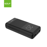 Power Bank Portabel Baterai Li-Polymer Kapasitas Tinggi 20000mAh dengan Micro USB Layar LED Ultra Tipis untuk Ponsel dan Laptop