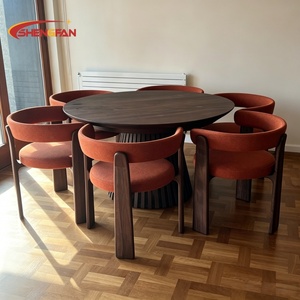 Ensemble de <span class=keywords><strong>2</strong></span> <span class=keywords><strong>chaises</strong></span> de salle à manger modernes, <span class=keywords><strong>chaises</strong></span> de cuisine rembourrées <span class=keywords><strong>rouges</strong></span> avec pieds en bois massif noyer, chaise pour salle à manger, hôtel, café, événement - Product Image 6