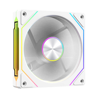 Ventilateur de refroidissement CPU RGB Wanmsile 120 mm, LED spectre complet, roulement fluide, 4 broches, 26 dBA, fonctionnement silencieux pour le refroidissement du processeur de boîtier d'ordinateur