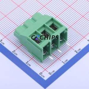 DG636-6.35-03P-14-00A(H) Screw Terminal Block Through hole Component (THT),P=6.35mm Connector 1x3P 6.35mm Green Through Hole - Product Image 1