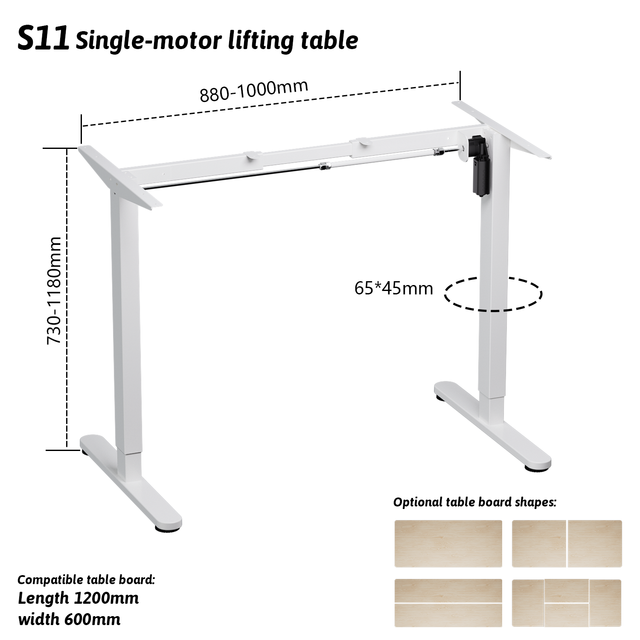 Durable Electric Home Office Desk Single Motor Company 2 Stage Modern Sit Stand Adjustable Table Desk