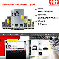 Alimentation à découpage MEANWELL 5V 12V 24V 36V 48V SMPS 1A 2A 3A 5A 10A 20A 30A 40A 50A pour bande LED et vidéosurveillance