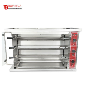 Rôtissoire à <span class=keywords><strong>poulet</strong></span> professionnelle de haute qualité en acier inoxydable électrique à 3/6/9 étages pour restaurant, utilisation en extérieur - Product Image 6