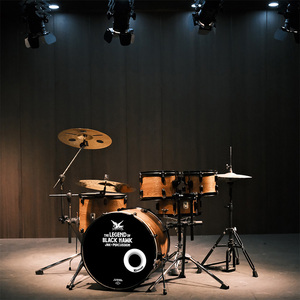 Beatello Professional Full Set <strong>Drum</strong> <strong>Kit</strong> 5-Piece Metal Musical Instrument with Stand for Adults - Product Image 1