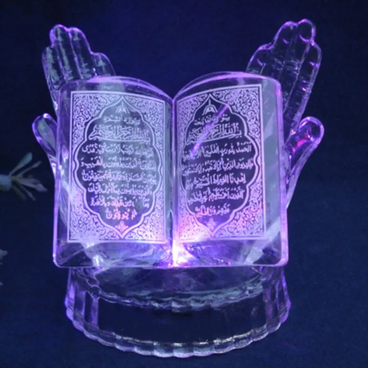 MH-L0290 islamic decorative quran crystal islamic crystal quran
