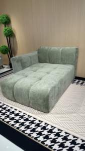 Modern Lüks Kadife L Şeklinde Sıkıştırılmış Çekyat Takımı, Ayarlanabilir Özellikler, Dayanıklı Tasarım, Oturma Odası İçin İskeletsiz Kanepe - Product Image 4