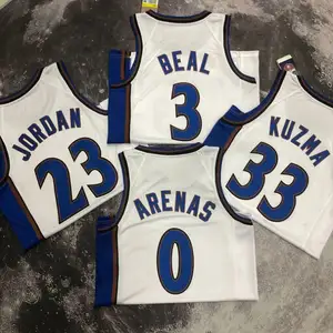 33 Kuzma Wizard Shirts Basketball Jersey 0 Arenas 3 Beal Wear Sports Vest 23 Jorda Classic Uniform 2023