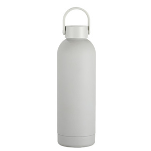 Sports Outdoor Narrow Mouth Rubber Painting Eco-friendly Cup <b>Flask</b> With Handle Lid - Product Image 5