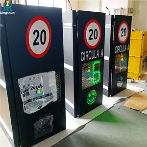 بيع مباشر من المصنع علامة الحد الأقصى للسرعة التي تعمل بالطاقة الشمسية بقيادة مركبة مرور تعمل بالطاقة الشمسية وردود الفعل للسائق مع الأرقام والوجه المبتسم - Product Image 3