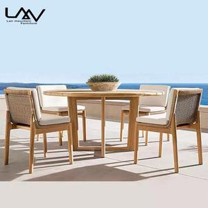 Ensemble de meubles modernes, chaise de Bar en bois, Table en éléments, pour l'extérieur, le jardin, le patio, les hôtels, livraison gratuite - Product Image 2