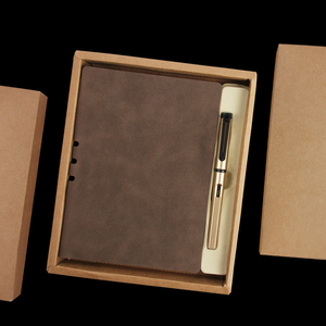 <strong>Small</strong> MOQ Notebooks Customizable Logo Luxury Corporate Gift Business Notebook Journal Set Box with Pen - Product Image 5