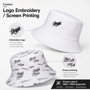 Adult Summer Sport <strong>Golf</strong> Casquette Custom Logo Design All Over Print Cotton Reversible Embroidered Fisherman Bucket <strong>Sun</strong> <strong>Hat</strong> - Product Image 6