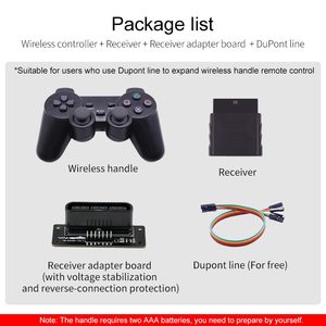 Yahboom Bộ Đ<span class=keywords><strong>i</strong></span>ều Khiển Tay Cầm Không Dây <span class=keywords><strong>PS2</strong></span> 2.4G Cho Robot Đ<span class=keywords><strong>i</strong></span>ều Khiển Từ Xa Xe Thông Minh - Product Image 6