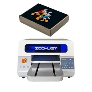Zoomjet เครื่องพิมพ์ UV Flatbed 30cm เครื่องพิมพ์ฝาครอบโทรศัพท์