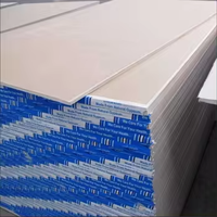 1220X2440Mm Feuille de cloison sèche résistante au feu pour cloison sèche Panneau de gybsum Pladur Plaque de plâtre pour matériau de construction d'hôtel
