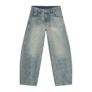 Jeans de Diseñador para Hombre, Nuevos Jeans de Mezclilla Holgados Retro Personalizados, Pantalones de Pierna Recta Anchos, Jeans Holgados con Logotipo Personalizado y Lavado <span class=keywords><strong>Monkey</strong></span>, Pantalones para Hombre - Product Image 2