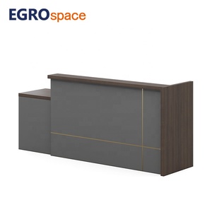 Ergospace phong cách hiện đại tiếp nhận 2 người nhỏ Gỗ nguyên liệu khách sạn Văn phòng quầy bàn - Product Image 5